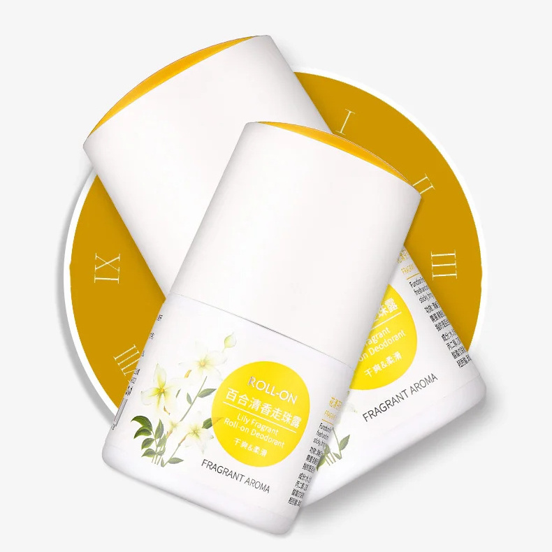 Custom Private Label All Day Lily Fragrant Roll-on Deodorant Long Lasting Effective Antiperspirant Prevent Body