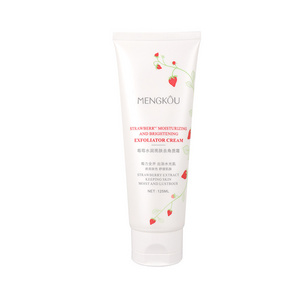 Private Label Skin Care Strawberry Scrub Cream to Remove Dead Skin Cell and Moisturizing and Brightening Face Skin