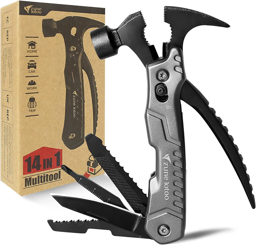 Christmas Multitool Equipment Tools Survival Gifts Ideas for Men Dad Boyfriend Husband Multi Function tool Outdoor Knife Set Axe