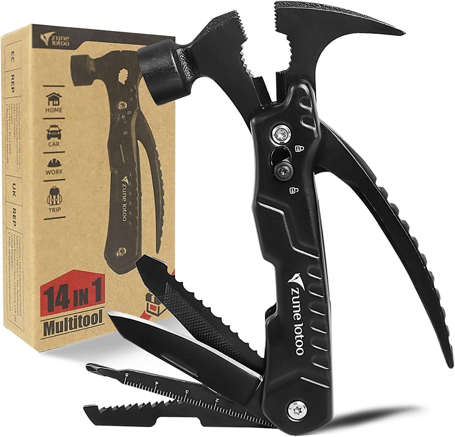 Christmas Multitool Equipment Tools Survival Gifts Ideas for Men Dad Boyfriend Husband Multi Function tool Outdoor Knife Set Axe