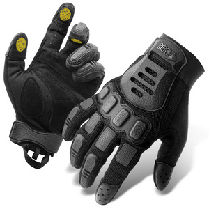 Zune Lotoo Self Defense TPR Full Finger Touchscreen Outdoor Hard Knuckle Shooting Cut Resistance Tactical Gloves