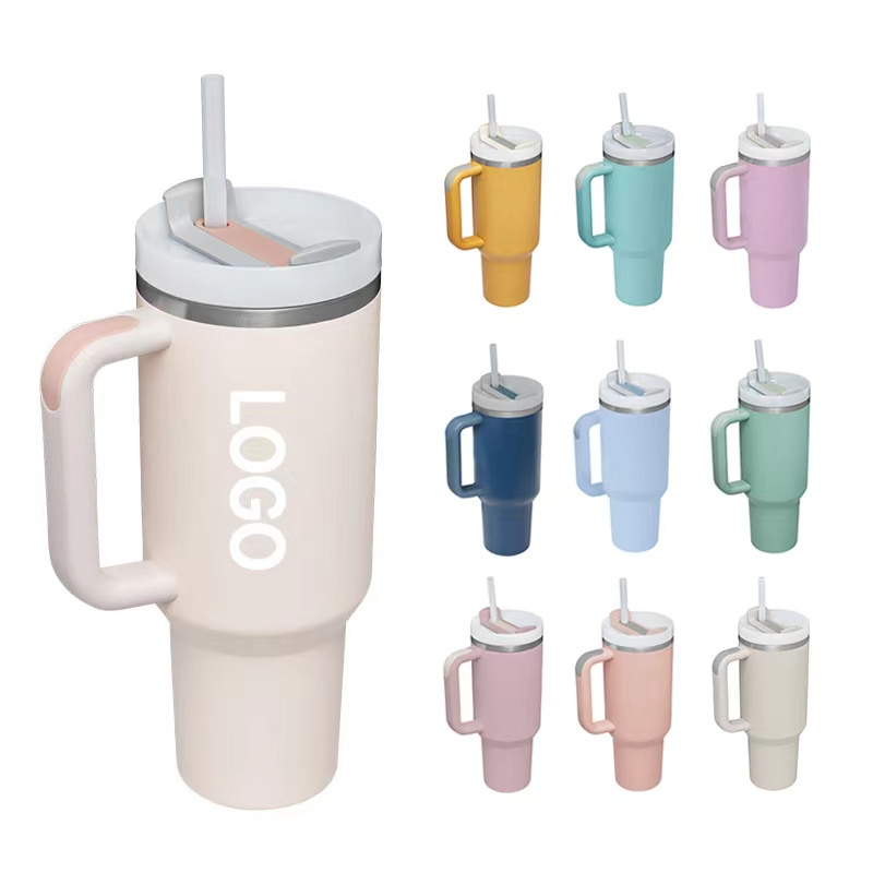 Wholesale 30oz 40oz Adventure Quencher Tumbler H2.0 Flowstat Double Wall Stainless Steel Vacuum Insulated Travel Mug With Handle