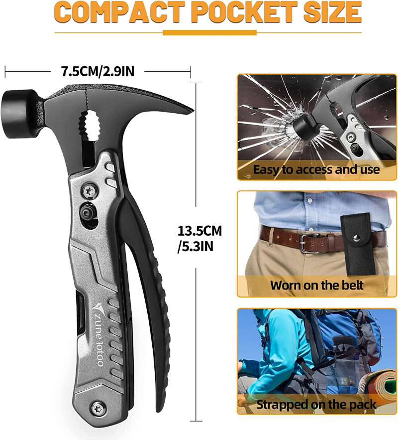 Christmas Multitool Equipment Tools Survival Gifts Ideas for Men Dad Boyfriend Husband Multi Function tool Outdoor Knife Set Axe