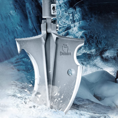 Zune Lotoo High Quality Axe-Type Tactical Camping Shovel Folding Multitool 24 in 1 Survival Spade Snow Shovel Survival Kit Gear