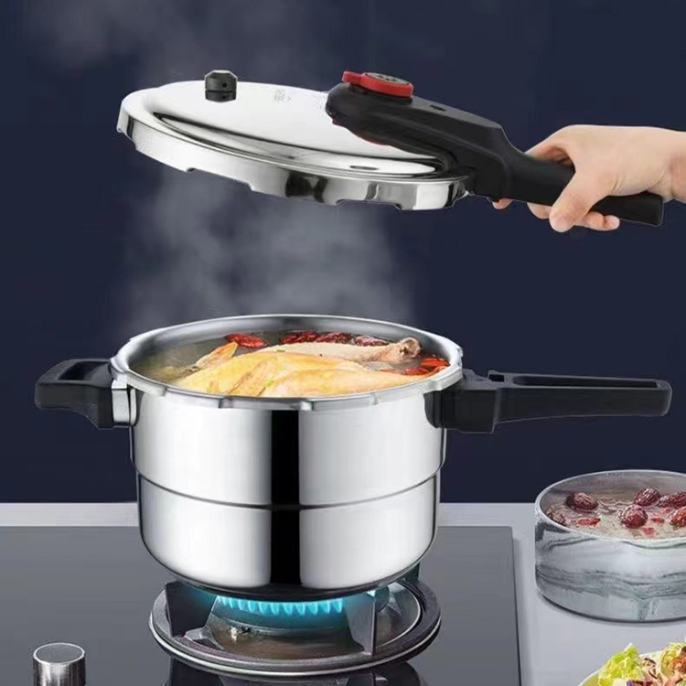 Hot Sell Supplies Stainless Steel Pressure Cooker Gas Induction Commercial Pressure Cooker Pot