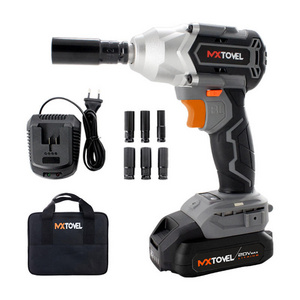 Battery Powered Electric Torque Cordless Impact Wrench Truck Tire Power Tools for Car Tyres