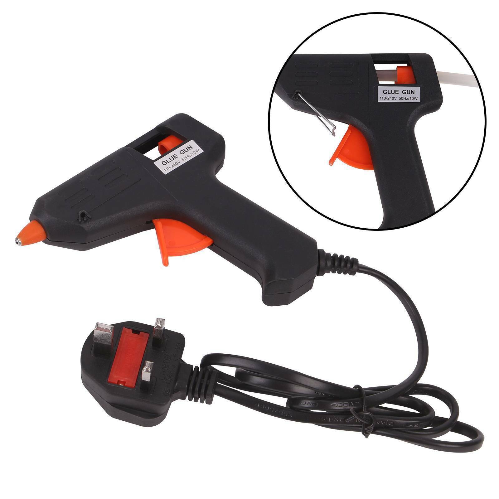 Hot-Melt Glue Gun DIY Hobby Craft with Electric Trigger & 100 Free Glue Sticks for Adhesive Applications