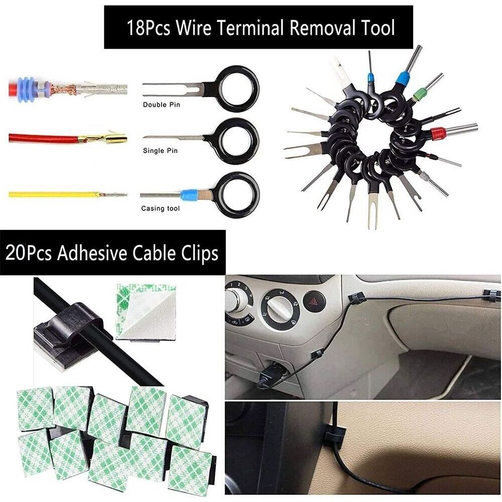 238Pcs Car Trim Removal Pry Tool Set Molding Panel Door Dash Interior Clip Kit