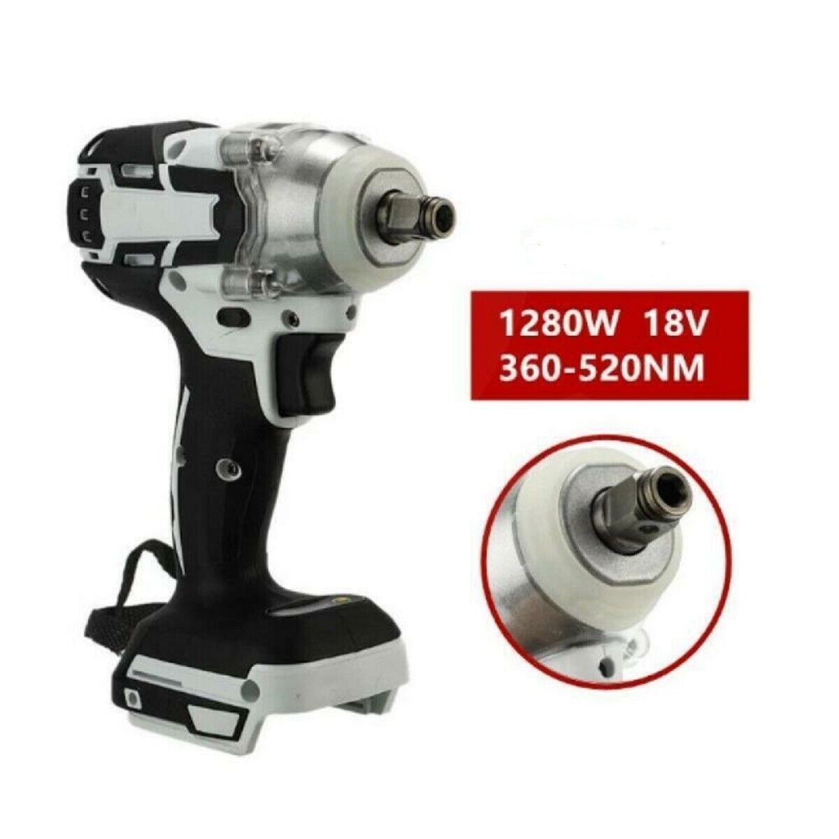 1/2  Cordless Impact Wrench Brushless High Torque Power Wrench Impact Gun Impact Driver Power Tool  Electric Tools