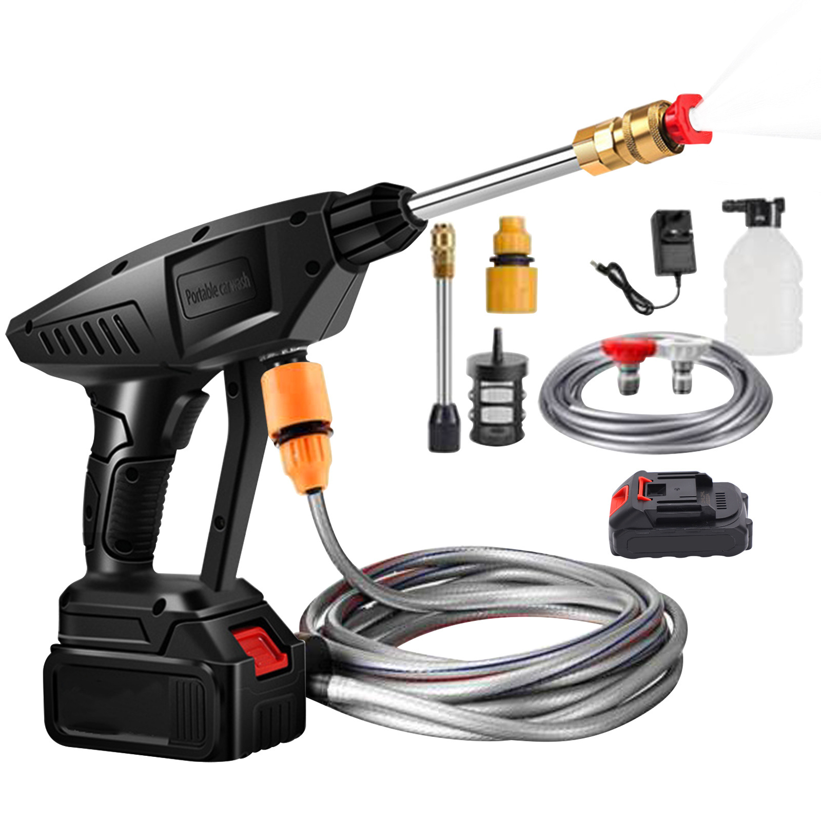 Pressure Washer Gun Water Car High Jet Cordless Wash Cleaner Portable Battery Car Washing Gun