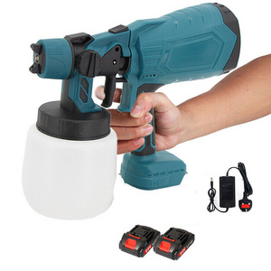 Cordless Electric Spray Gun Machine, Lithium Battery Power Spray Gun Suitable for paints, emulsion paints.