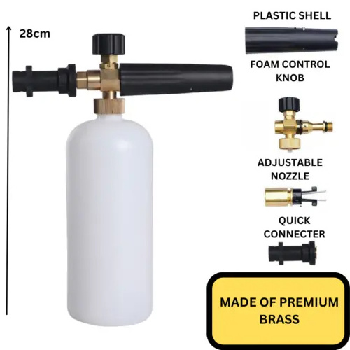 1000mL Snow Foam Lance Car Pressure Washer Washing Bottle Cannon Gun For K2-K7