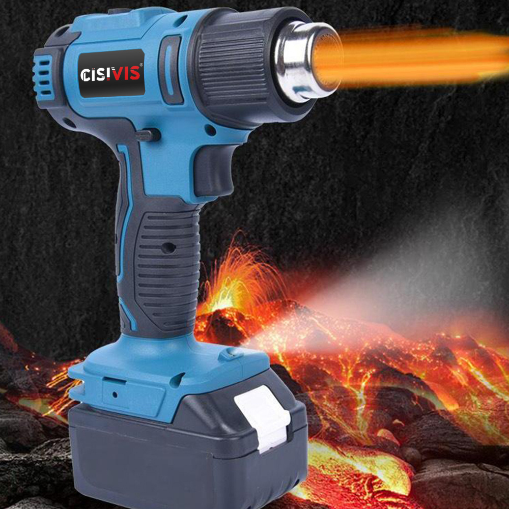 Wireless High Power Digital Display Temperature-Adjustable Portable Hot Air Gun with Lithium Cordless Heat Gun