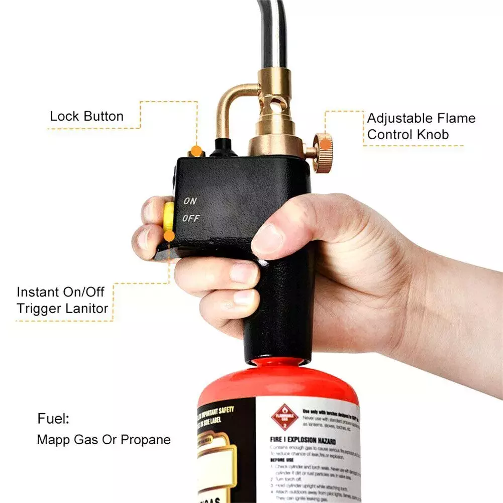 Professional Mapp Gas Blow Torch for Welding Soldering Brazing-for Plumbers Tool