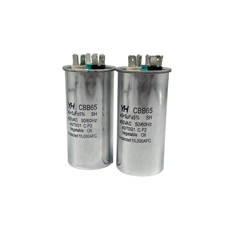 High quality customized CBB65 450vac air conditioner start capacitor/15-100uf capacitor cbb65 370vac air conditioner st