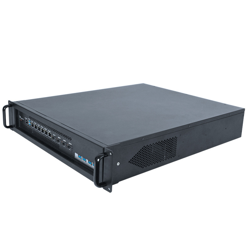 Zunsia Network Security 2U Rack Mount Case 4*SFP 10G PCIE Server Chassis 6LAN 12th  LGA1700 H670 X86 Industrial Firewall Mini PC