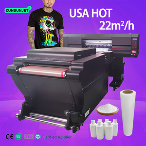 digital 2023 dtf printer large format new technology a1 24" 4 head 60 cm dtf-printer dtf printer with powder shaking machine