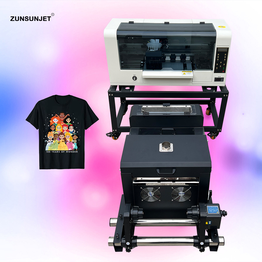 digital Full Automatic Digital Te Tshirt And Hoodie Plastisol Heat Transfer 12 Inch Dual Xp600 Printer Heads Dtf Printer