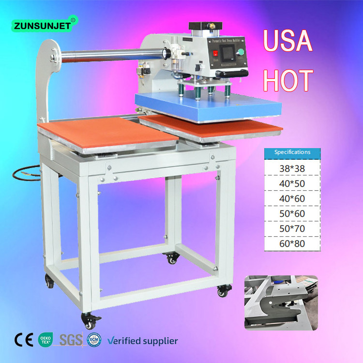 automatic Affordable A2Z Manuel Double Heat Press Machines For T-Shirt Swing