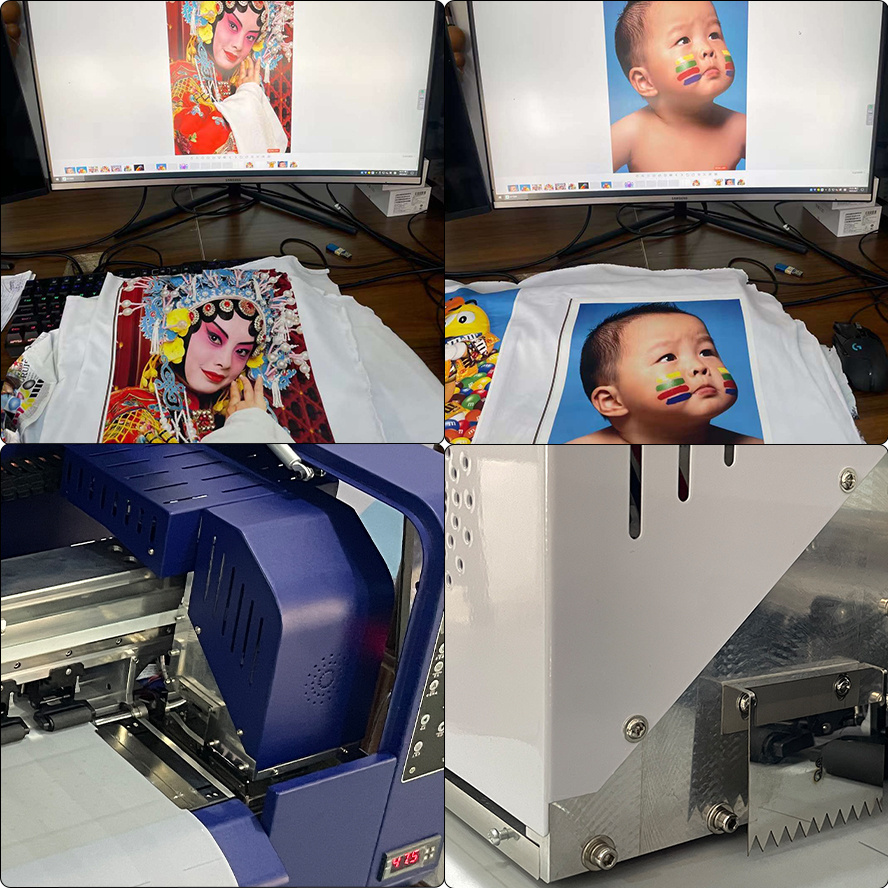 desktop compact combined a3 30cm graphic t shirt dtf cloth printer  printing machine with dtf dryer