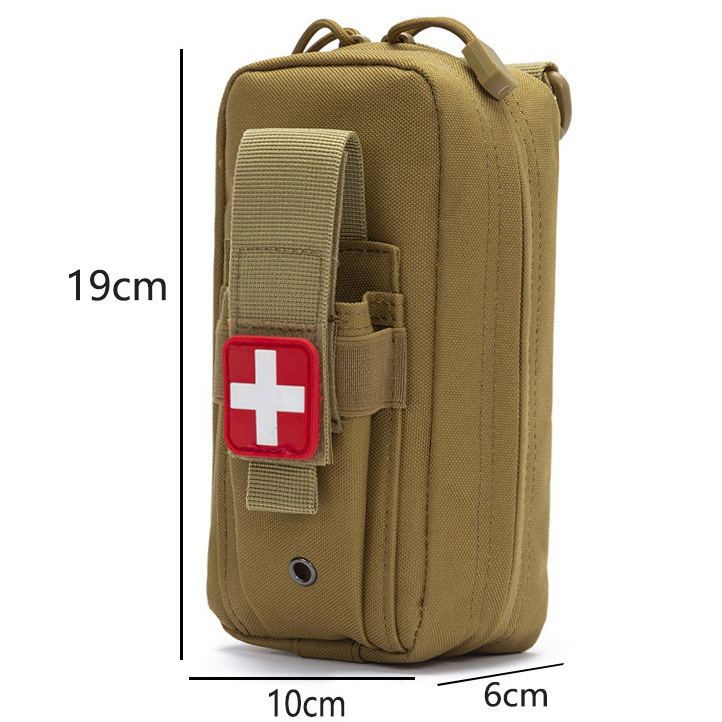 Camping Heavy Duty Molle System Nylon Tactical Size Home Emergency Medical Bag Storage Bag Camping Travel First Aid Kit Bag