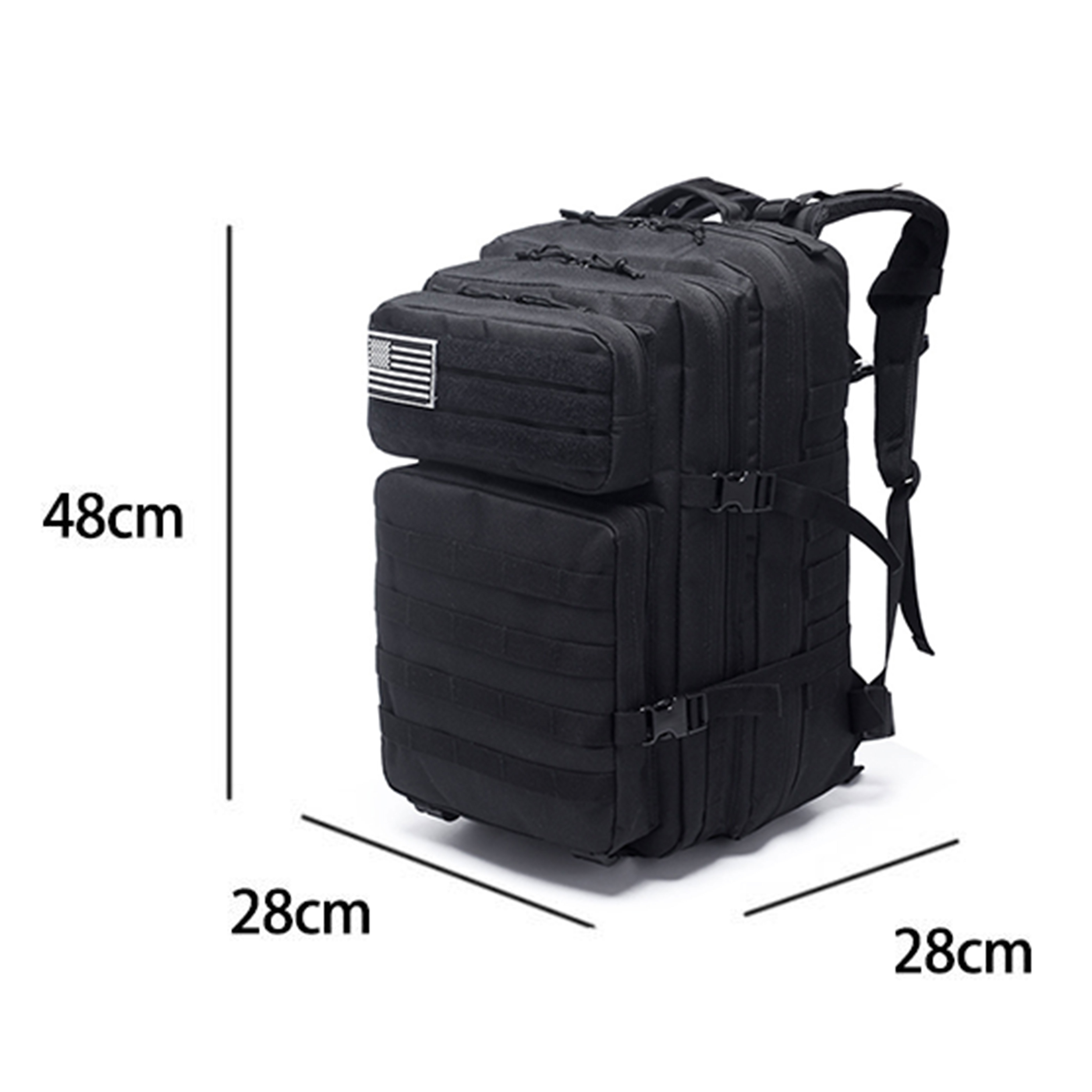 Rescue Admin Double Shoulder 3P Molle Large Capacity Molle Emt 45L  Camouflage 45L Tactical Backpack Rucksack Bag