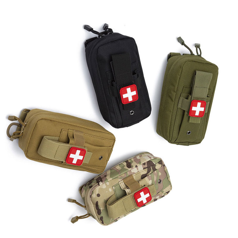 Camping Heavy Duty Molle System Nylon Tactical Size Home Emergency Medical Bag Storage Bag Camping Travel First Aid Kit Bag