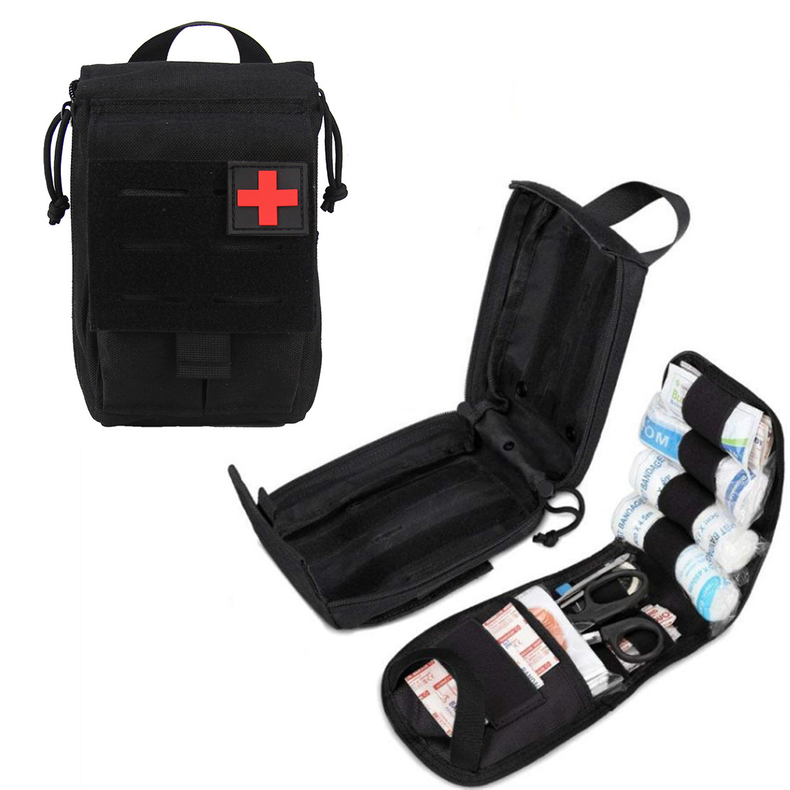 Waterproof Edc Heavy Duty Lifesaving Emergency Survival Medical Tactical Molle First Aid Kit Survival Bag Case