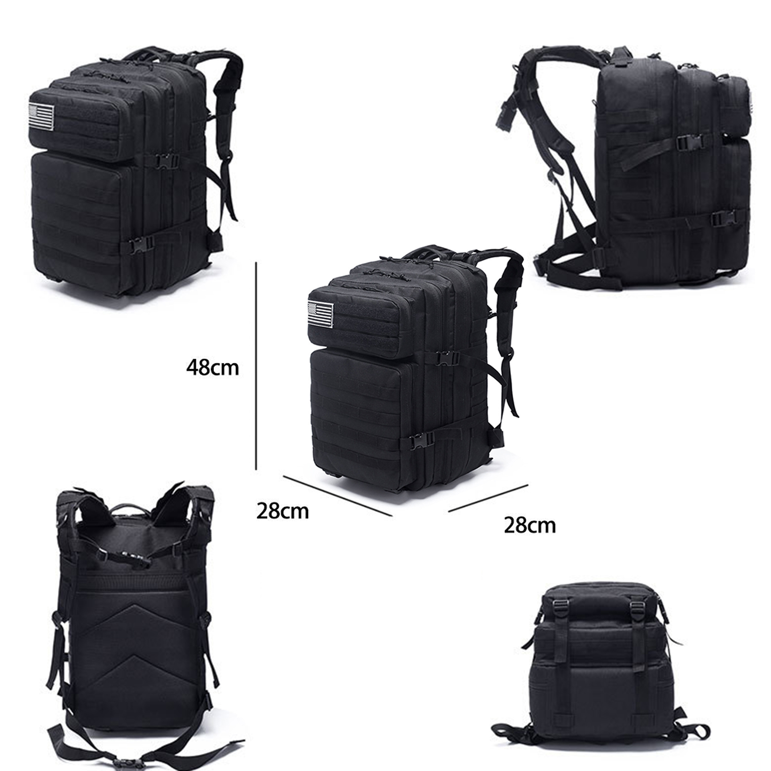 Rescue Admin Double Shoulder 3P Molle Large Capacity Molle Emt 45L  Camouflage 45L Tactical Backpack Rucksack Bag