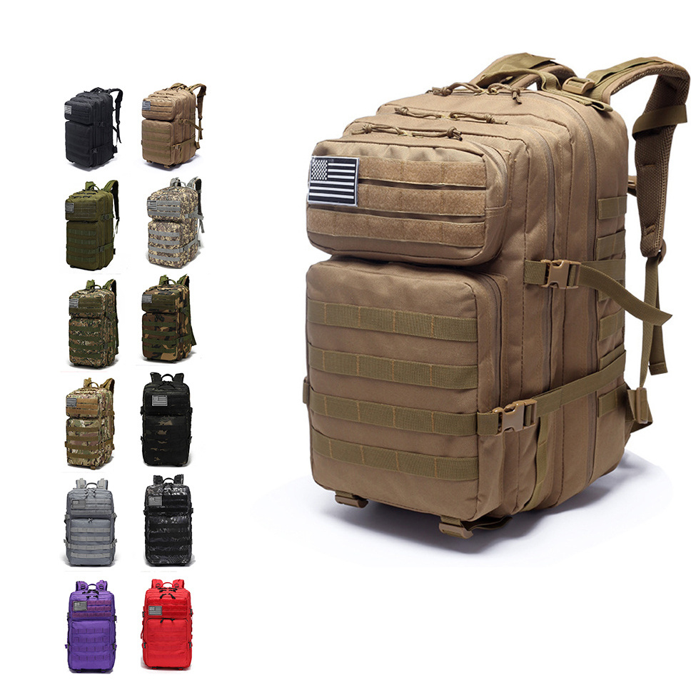 Rescue Admin Double Shoulder 3P Molle Large Capacity Molle Emt 45L  Camouflage 45L Tactical Backpack Rucksack Bag