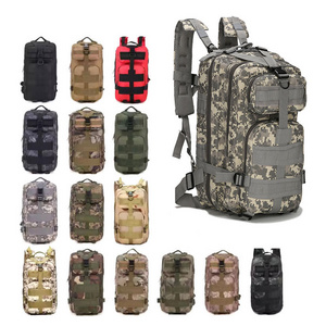 Green Heavy Duty Duffle MOLLE System Oxford Men Sport 25L 30L 35L Tactical Hiking Backpack 3P Attack Rucksack  Bag