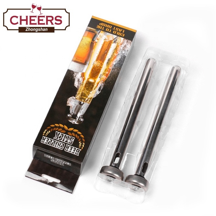 Foodgrade 304 Stainless Steel Beer Chiller Sticks for Bottles, Beer Brewing Wort Chillers, Suitable for Most Beer Bottle