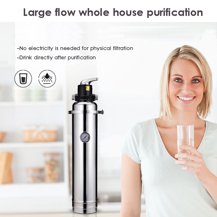 8000L/h domestic water whole house groundwater rainwater lake water filter