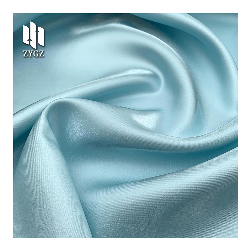 Competitive Price Metallic Crystal Silk Shiny Luster Liquid Satin Fabric For Fashion Apparel And  Dress