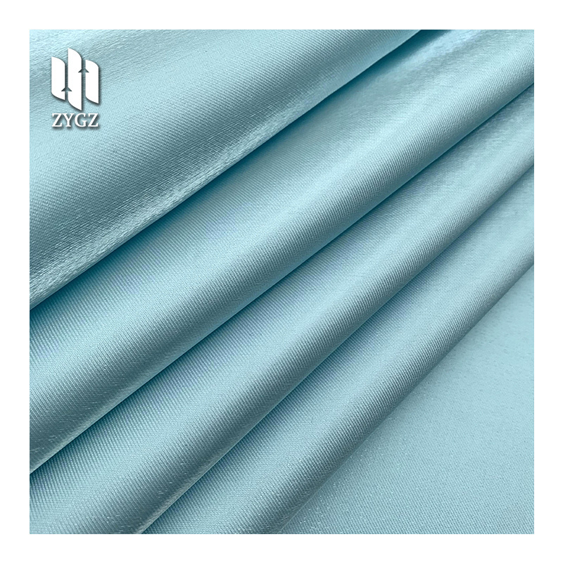 Competitive Price Metallic Crystal Silk Shiny Luster Liquid Satin Fabric For Fashion Apparel And  Dress