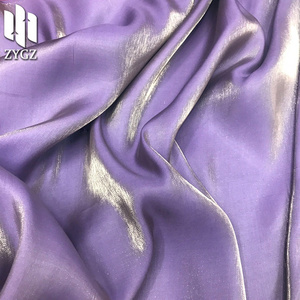 Bright cotton 80% rayon 20% polyester blend satin two-color bright fabric women's fashion fabric wholesale