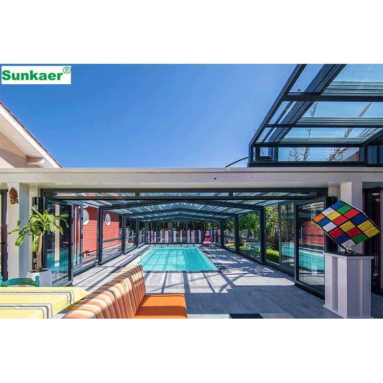 Customized sun shade polycarbonate enclosure transparent roof cover outdoor patio canopy cover Sunroom Roof