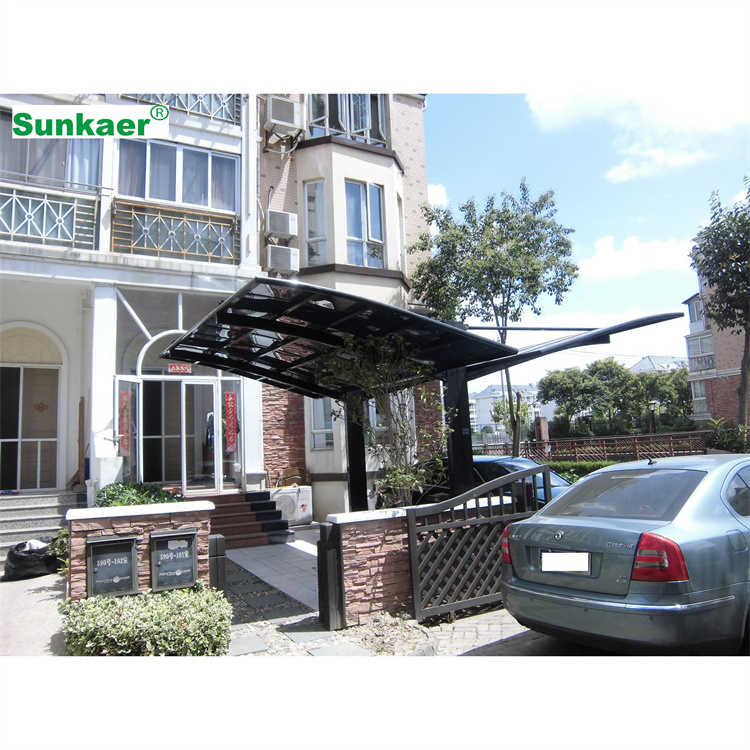 Hot selling Y-type aluminum cantilever sun awning carport tent car canopy shelters garage Strong Wind Resistant Carport