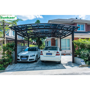 Strong And Sturdy Canopy Carport stable two portable wash metal car shelter Awning for Villa