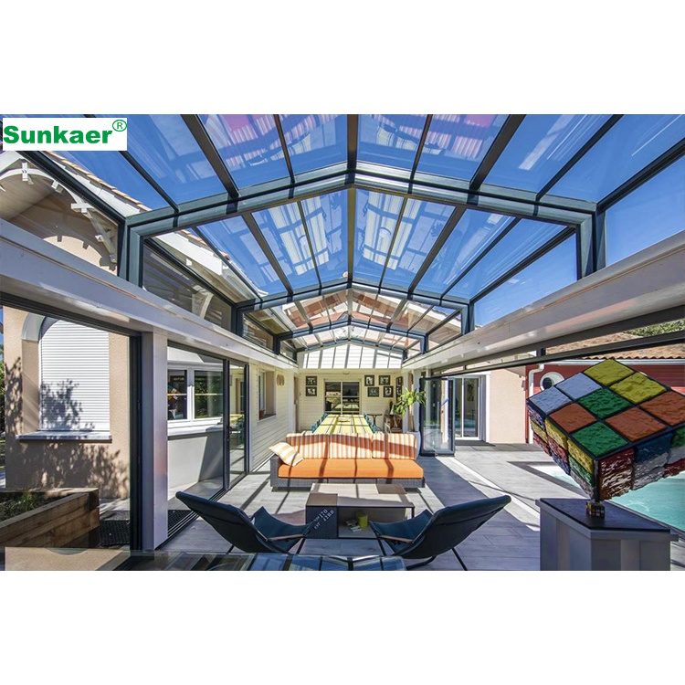 Customized sun shade polycarbonate enclosure transparent roof cover outdoor patio canopy cover Sunroom Roof