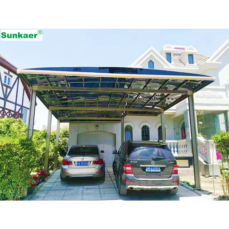 Top quality Anti uv/snow Carport portable 2 car garage Metal Aluminum carports for Sale