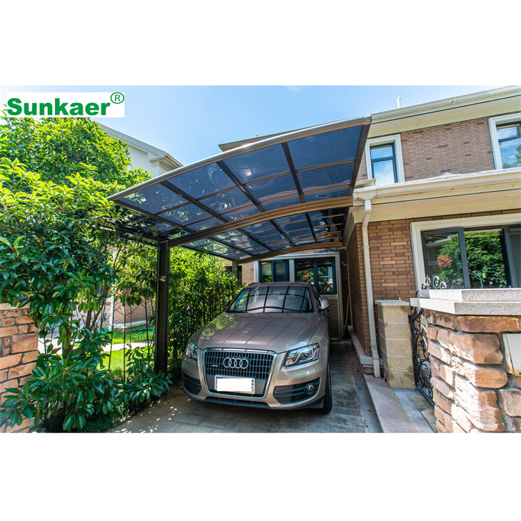 Wholesale car parking shed garage retractable awning carport aluminium polycarbonate