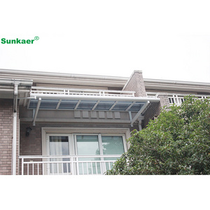 factory price Clear Solid Polycarbonate Roof Sheet Canopy Awnings Outdoor Custom Canopy Patio Cover