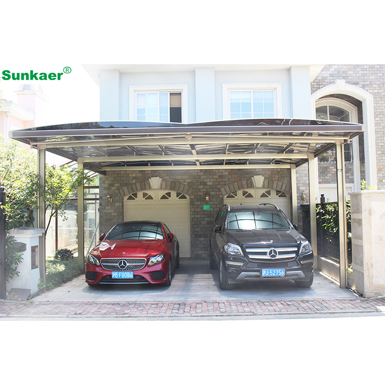 Wholesale customizedself promoting UV resistance gardenhouse gazebo traditional carport Sloped Single Car Shelter