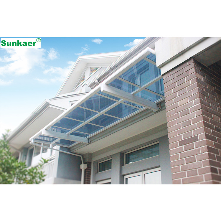 factory price Clear Solid Polycarbonate Roof Sheet Canopy Awnings Outdoor Custom Canopy Patio Cover