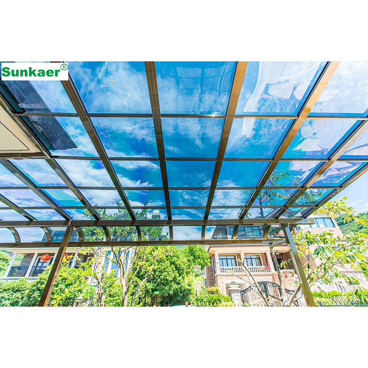 Best choice high snow load polycarbonate cover roof waterproofing terrace sunshade Pvc Patio Cover outdoor Roof Tent canopy