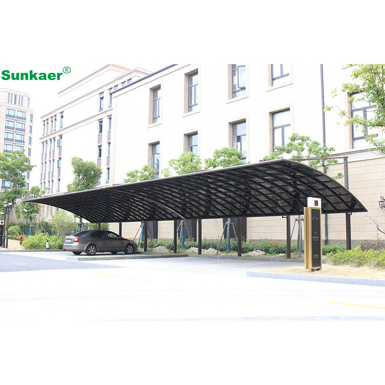 Design canopy sun shelter aluminum bracket  polycarbonate roof cover car shed cheap carports Mobile Car Garage