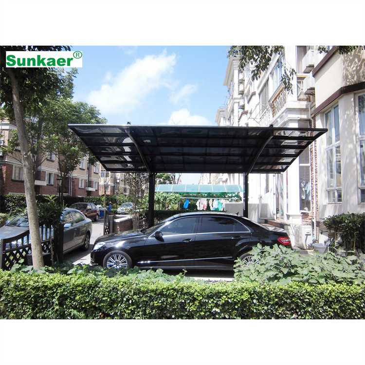 Hot selling Y-type aluminum cantilever sun awning carport tent car canopy shelters garage Strong Wind Resistant Carport