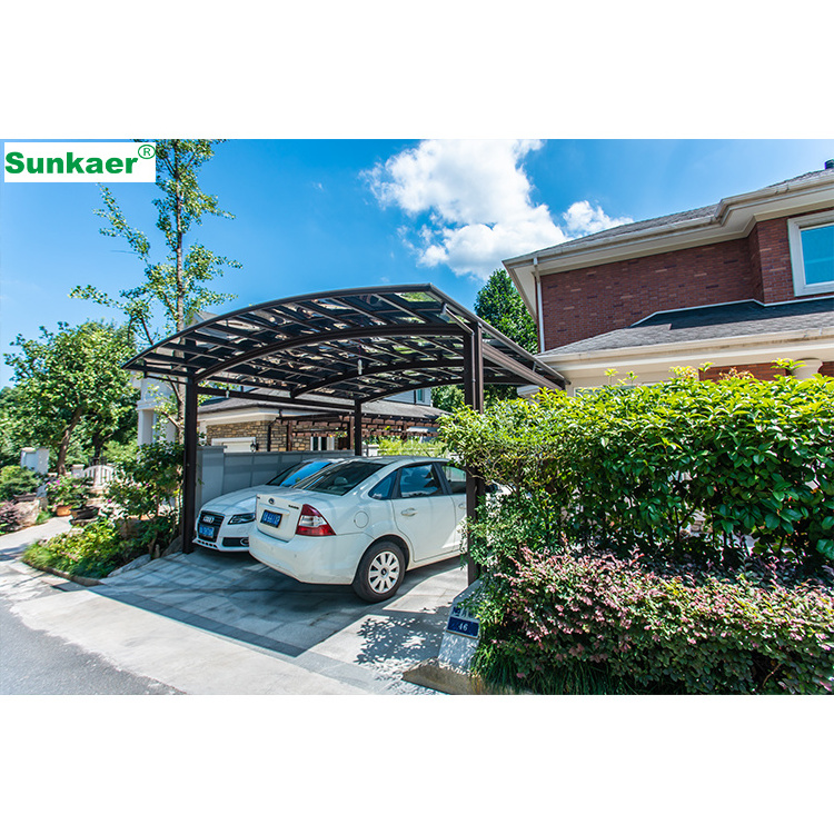 Strong And Sturdy Canopy Carport stable two portable wash metal car shelter Awning for Villa