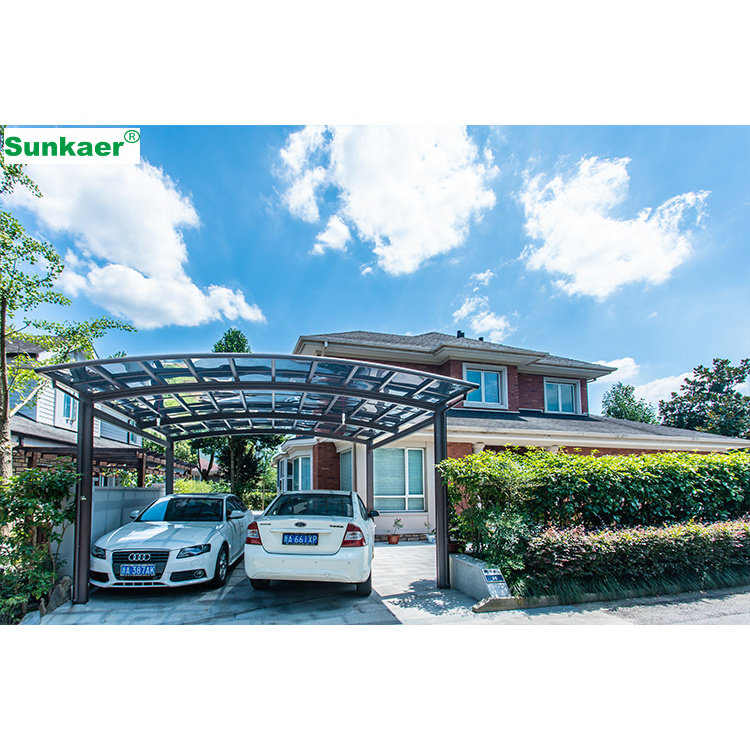 Strong And Sturdy Canopy Carport stable two portable wash metal car shelter Awning for Villa